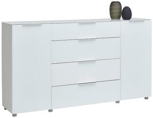 ŠIROKÁ KOMODA, vysoce lesklá bílá, 181/99,3/40 cm Voleo - Široké komody