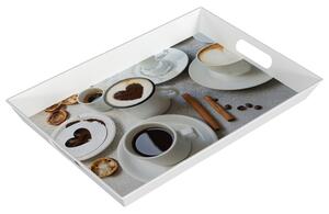 ERNESTO® Podnos, 50 x 35 cm (bílá-kávová) (100371558002)