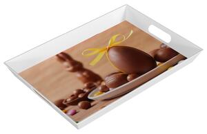 ERNESTO® Podnos, 50 x 35 cm (bílá-čokoládová) (100371558003)