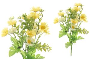 Heřmánek,, puget, barva žlutá Květina umělá KN5105-YE