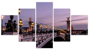 Obraz - Most Alexandra III. v Paříži (125x70 cm)