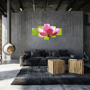 Obraz květu Lotusu (125x70 cm)