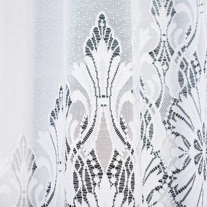 Bílá žakárová záclona EMILIA 340x180 cm