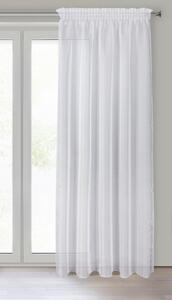 Dekorační záclona s leskem s řasící páskou ALLA bílá 140x270 cm (cena za 1 kus) MyBestHome