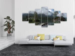 Obraz stromů v jezeře (210x100 cm)