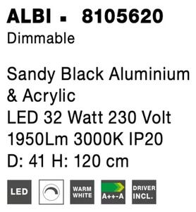 LED lustr Albi 41 černé