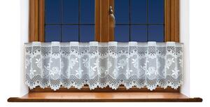 Dekorační vitrážová žakárová záclona GALINA 40 bílá 300x40 cm (cena za spodní díl) MyBestHome