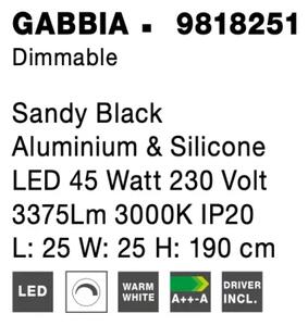 LED lustr Gabbia 25 černé
