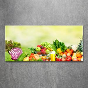 Foto obraz skleněný horizontální Zelenina a ovoce osh-89922427