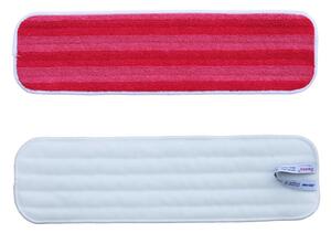 Mop na suchý zip Premium, 47 cm - mikrovlákno, červená