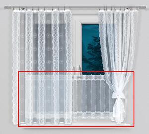 Dekorační vitrážová žakárová záclona AZURO 40 bílá 300x40 cm (cena za spodní díl) MyBestHome