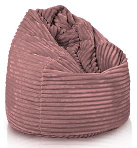 Sedací vak Primabag Mega Sako Velvet růžová