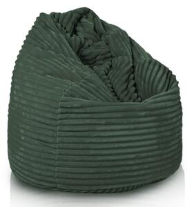 Sedací vak Primabag Mega Sako Velvet zelená