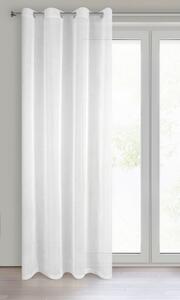 Dekorační dlouhá záclona s kroužky ABIGAIL bílá 140x250 cm (cena za 1 kus) MyBestHome