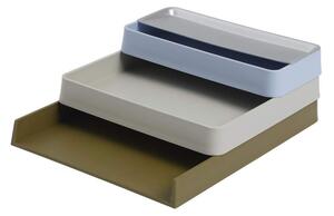 Muuto Stolní organizér Arrange Configuration 2, light blue & grey & brown green