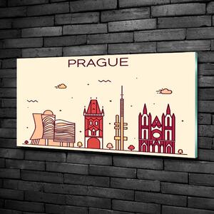 Fotoobraz na skle Praha domy osh-90039367