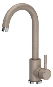 Kuchyňská dřezová baterie QUADRON KATE béžová/stříbrná