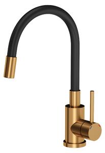 Ohebná kuchyňská dřezová baterie QUADRON MAGGIE měděná