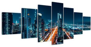 Obraz - Dubajská noc (210x100 cm)