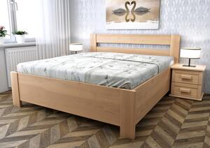 Postele Rovder Buková postel Sandra s úložným prostorem Rozměr: 200x120, Povrchová úprava Buk: Buk lakovaný