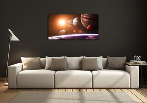 Foto obraz skleněný horizontální Sluneční soustava osh-90326848