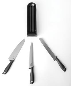 Brabantia Držák na nože šedá + 3ks nožů