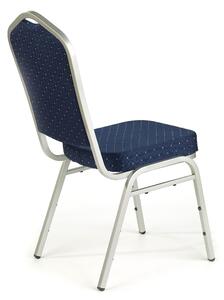 Jídelní židle SCK-66 stříbrná/modrá