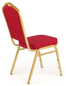 Jídelní židle SCK-66 zlatá/vínová