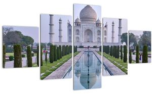 Obraz - Taj Mahal za východu slunce (125x70 cm)