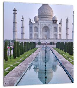 Obraz - Taj Mahal za východu slunce (30x30 cm)