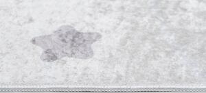 Makro Abra Dětský kusový koberec vhodný k praní BAMBINO 2755 Slůně Zajíček Měsíc protiskluzový šedý krémový Rozměr: 160x230 cm