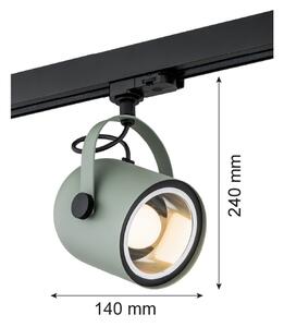 Argon 4310 - Bodové svítidlo do lištového systému NET 1xE27/15W/230V zelená