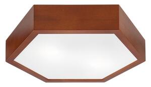 Stropní svítidlo HEX 2xE27/60W/230V pr. 43 cm borovice hnědá
