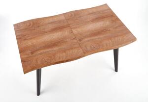 Jídelní stůl Dickson, přírodní dřevo / černá