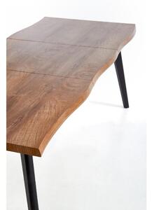 Jídelní stůl Dickson, přírodní dřevo / černá