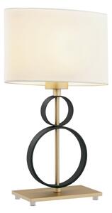 Argon 8373 - Stolní lampa PERSEO 1xE27/15W/230V 42 cm krémová/černá