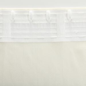 Hotový závěs BASIC s řasící páskou 140x260 cm krémově bílý šenil 1 ks