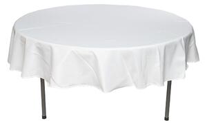 Ubrus na kulatý stůl průměr 152 cm Barva ubrusu: BÍLÁ / WHITE