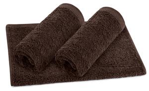 Bellatex Froté ručník sada 3ks 30x50 cm tmavě hnědá