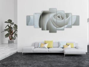 Obraz - Bílá růže (210x100 cm)