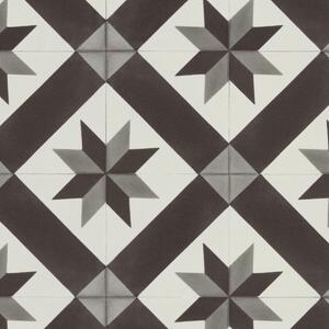 Gerflor, PVC podlaha - lino AladinTex Ultra 2226 Cordoba black/white, na míru, šíře 2m,4m, černobílá, filc, chodba / předsíň
