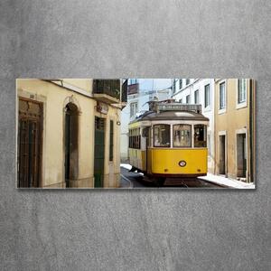 Foto obraz sklo tvrzené Tramvaj Lisabone osh-91921611
