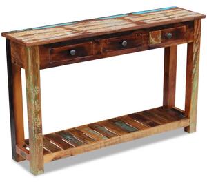 Konzolový stolek masivní recyklované dřevo 120 x 30 x 76 cm