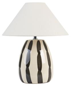 Stolní lampa LUCHETTI Keramika Černá/Bílá