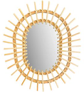 Tutumi - Oválné zrcadlo Boho - béžová - 57 cm