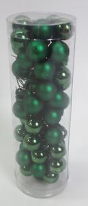 Ozdoby skleněné, barva zelená, pr2 cm, cena za 1 balení (12 ks) VAK121-2