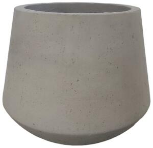 Květináč betonový Visby Grey Rough 31 x 27 cm