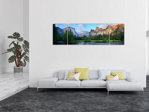 Obraz divoké horské krajiny (170x50 cm)