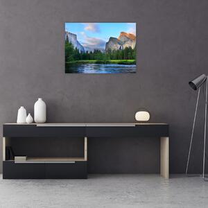 Obraz divoké horské krajiny (70x50 cm)