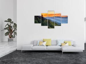 Obraz - Červánky v horách (125x70 cm)